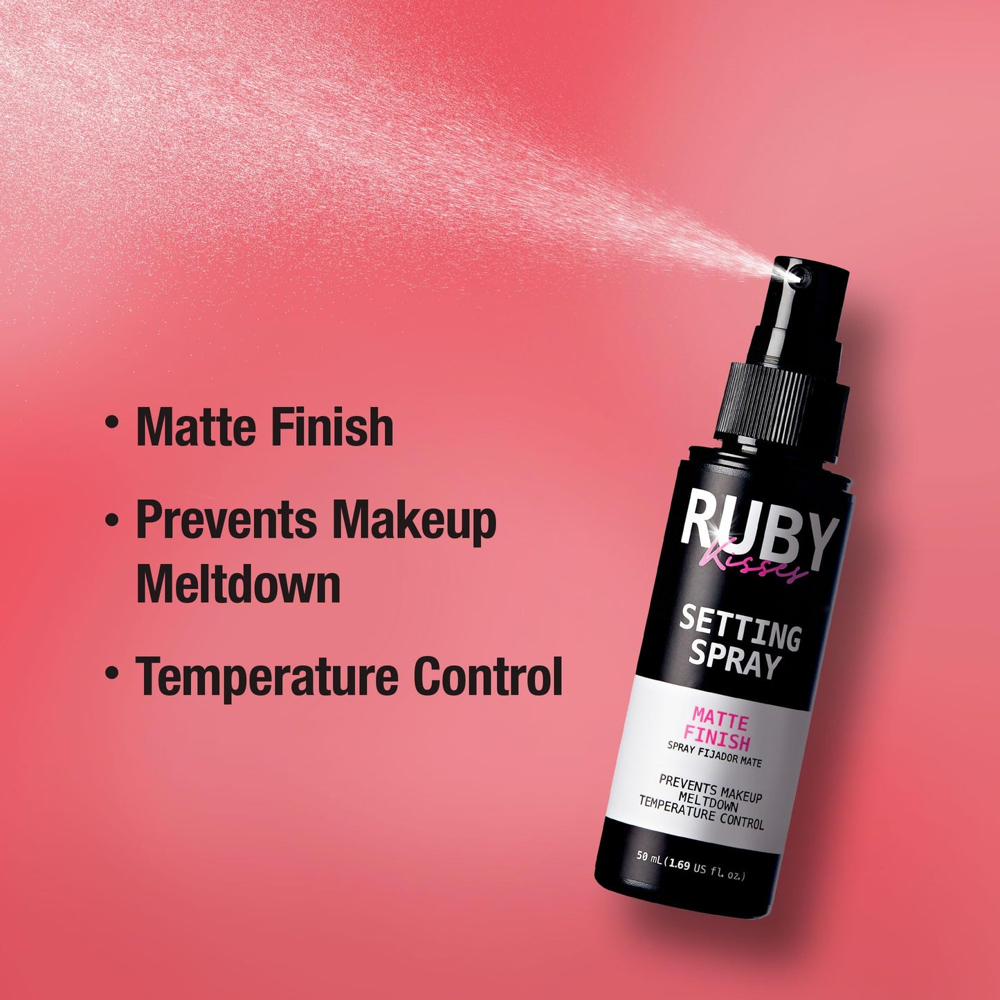Ruby Kisses 24Hr Never Touch Up Matte Finish Setting Spray 1.69 Fl Oz Beauty & Personal Care KISS