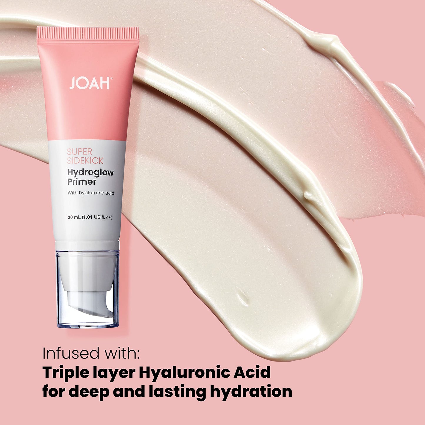JOAH Super Sidekick Hydroglow Makeup Primer with Hyaluronic Acid For Glow Dewy Finish, Hydrating Long Lasting and Illuminating Korean Makeup Face Beauty & Personal Care JOAH