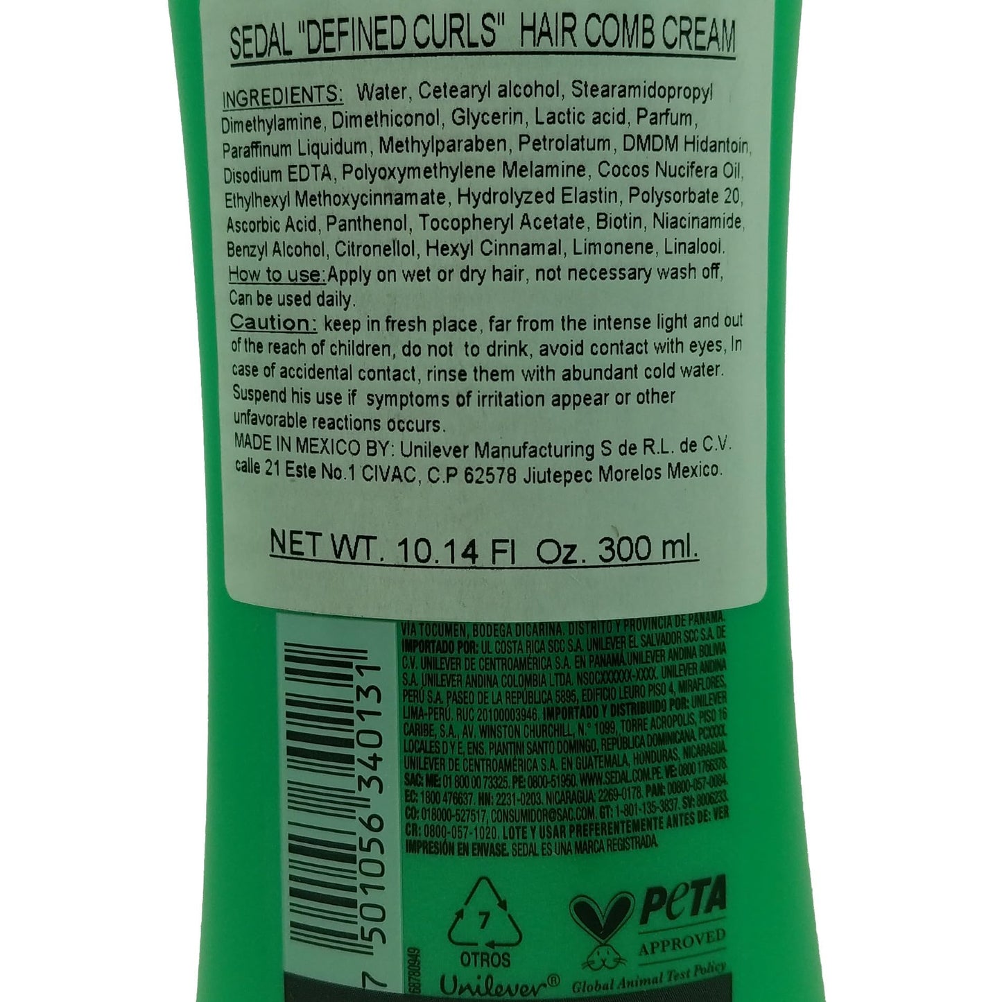 Sedal Curls Defined Hair Comb Cream with Coconut Oil, Provitamin B5, Elastin, 300ml, 2 Pack Beauty & Personal Care Sedal
