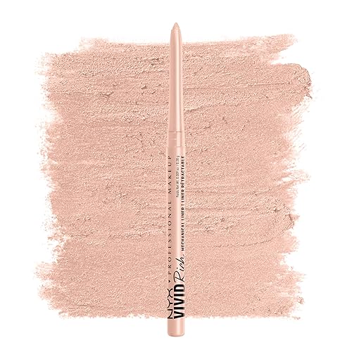 NYX PROFESSIONAL MAKEUP Mechanical Eye Pencil, Vivid Rich Mechanical, Creamy Retractable Eyeliner - Quartz Queen, White Eyeliner Beauty & Personal Care NYX PROFESSIONAL MAKEUP