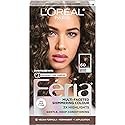 L'Oreal Paris Feria Multi-Faceted Shimmering Permanent Hair Color, 60 Crystal Brown (Light Brown), Pack of 1 Hair Dye Kit Beauty & Personal Care L'Oreal Paris