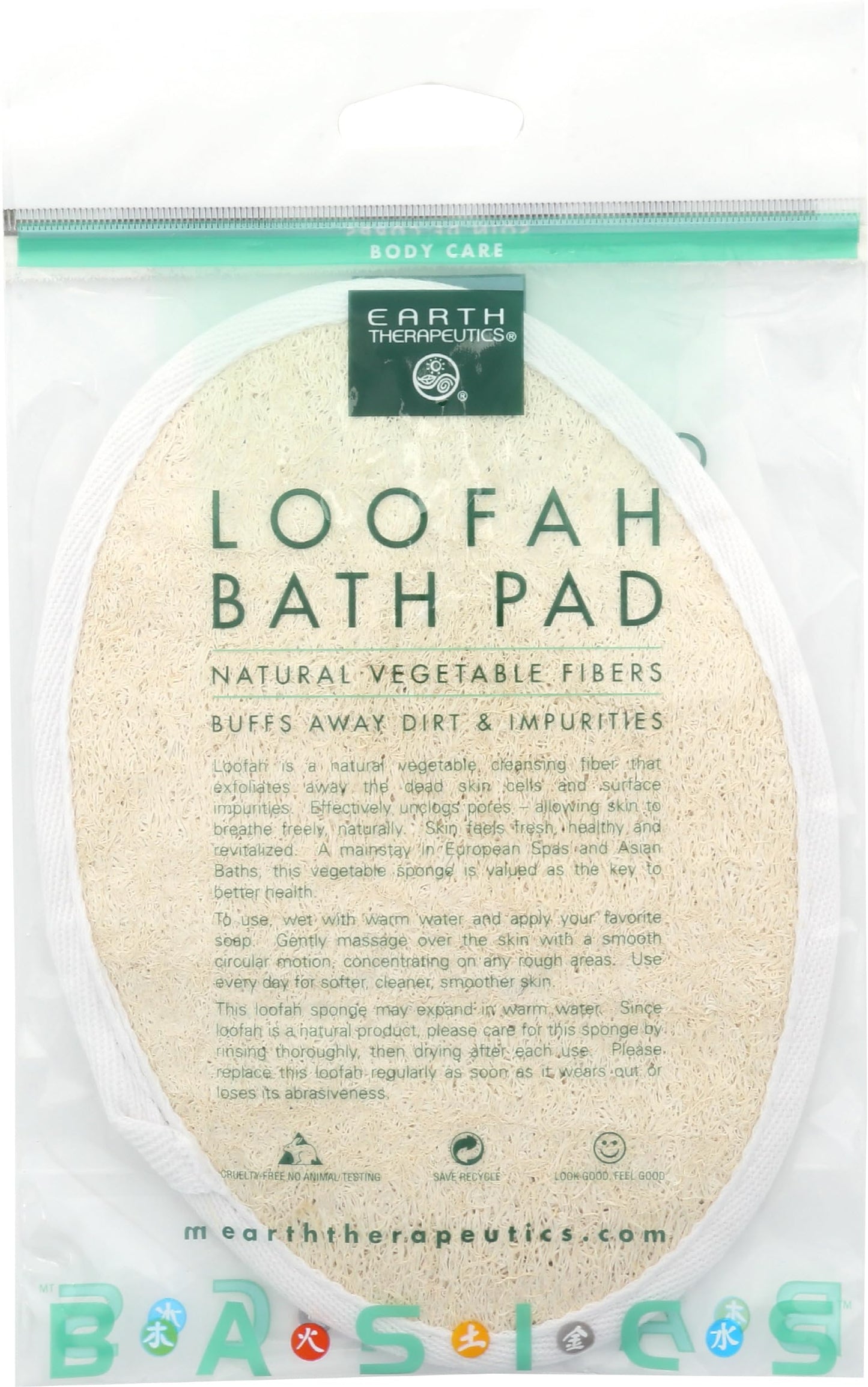 EARTH THERAPEUTICS Loofah Bath Pad, 1 EA Beauty & Personal Care Earth Therapeutics