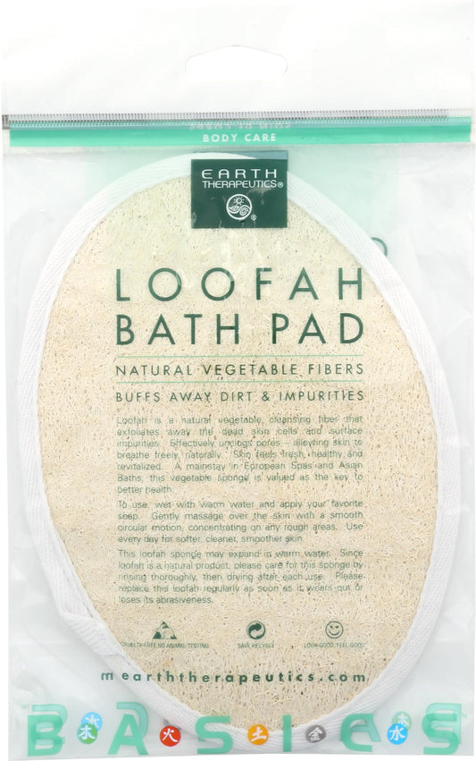 EARTH THERAPEUTICS Loofah Bath Pad, 1 EA Beauty & Personal Care Earth Therapeutics
