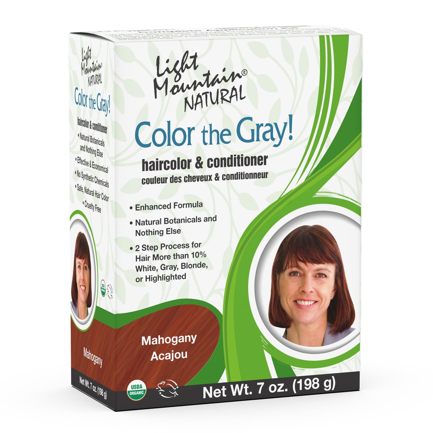 LIGHT MOUNTAIN Organic Color The Gray Mahogany, 7 OZ Beauty & Personal Care LIGHT MOUNTAIN