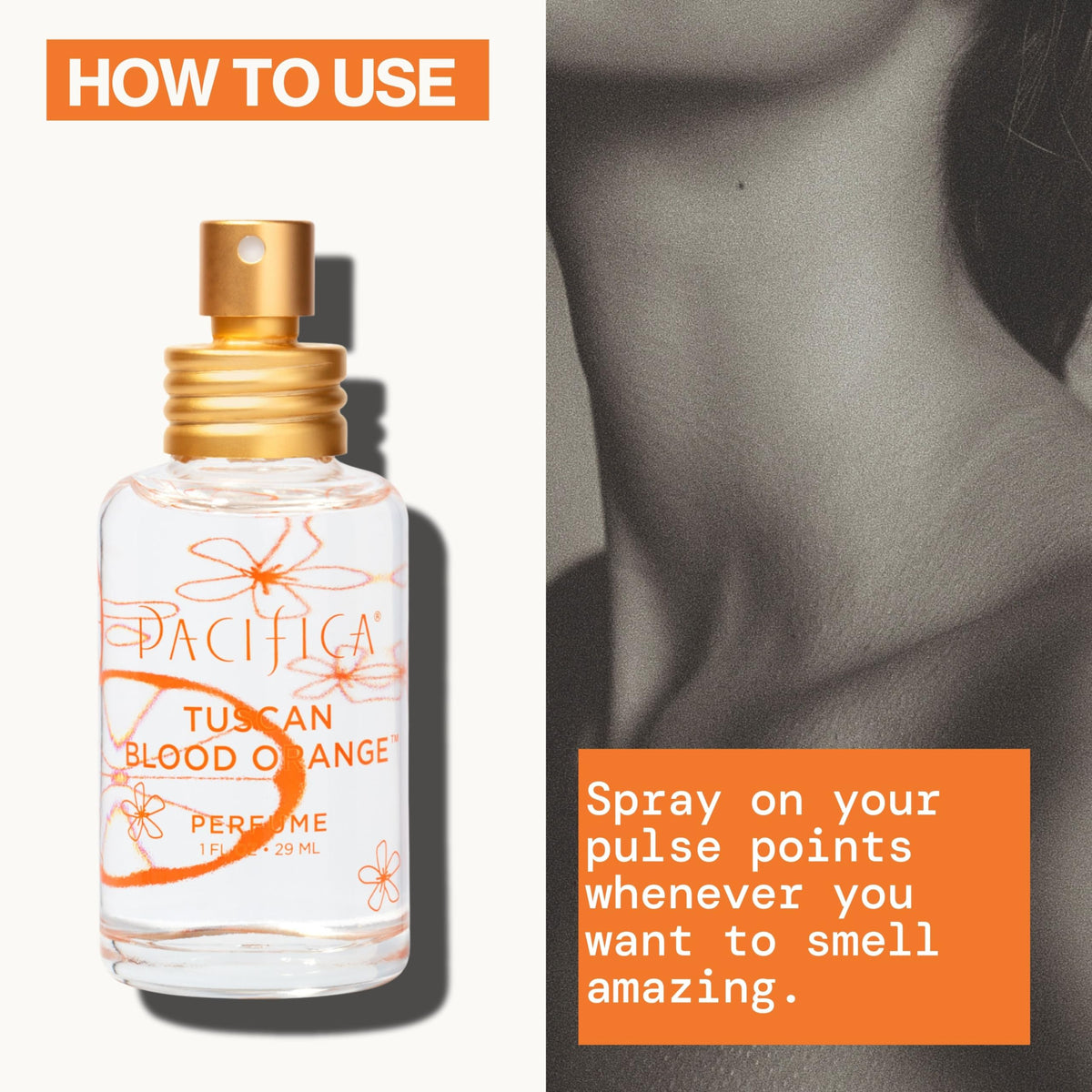 Pacifica Tuscan Blood Orange Perfume Spray for Women - Vegan, Cruelty-Free, Made in USA Beauty & Personal Care Pacifica