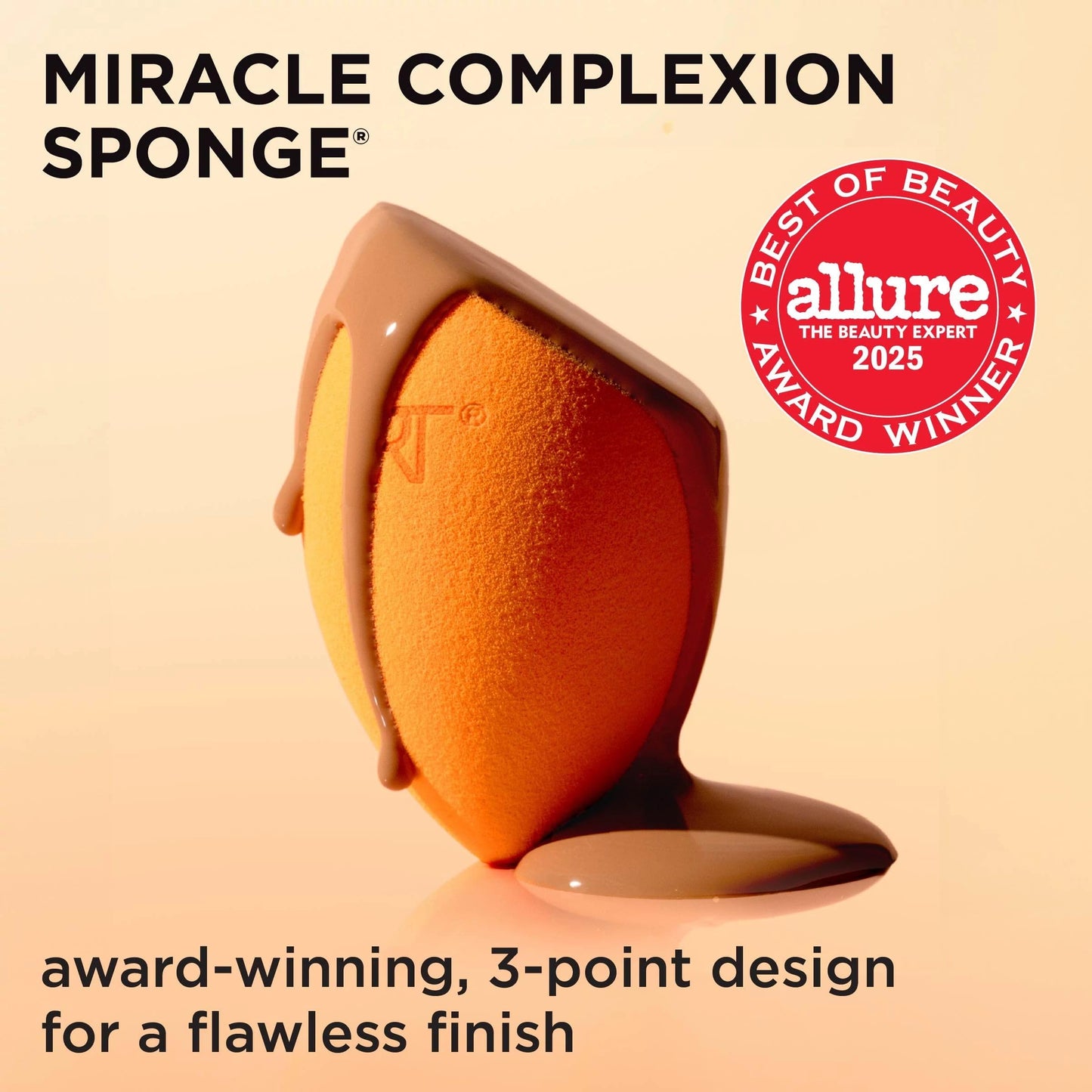 Real Techniques Miracle Complexion Sponge + Travel Case, Makeup Blending Sponge, For Foundation, Sponge Case for Travel, Light To Medium Coverage Beauty & Personal Care Real Techniques