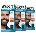 Just For Men Mustache & Beard, Beard Coloring for Gray Hair with Brush, With Keratin Biotin Aloe and Coconut Oil for Healthy Facial Hair - Real Black Beauty & Personal Care Just for Men