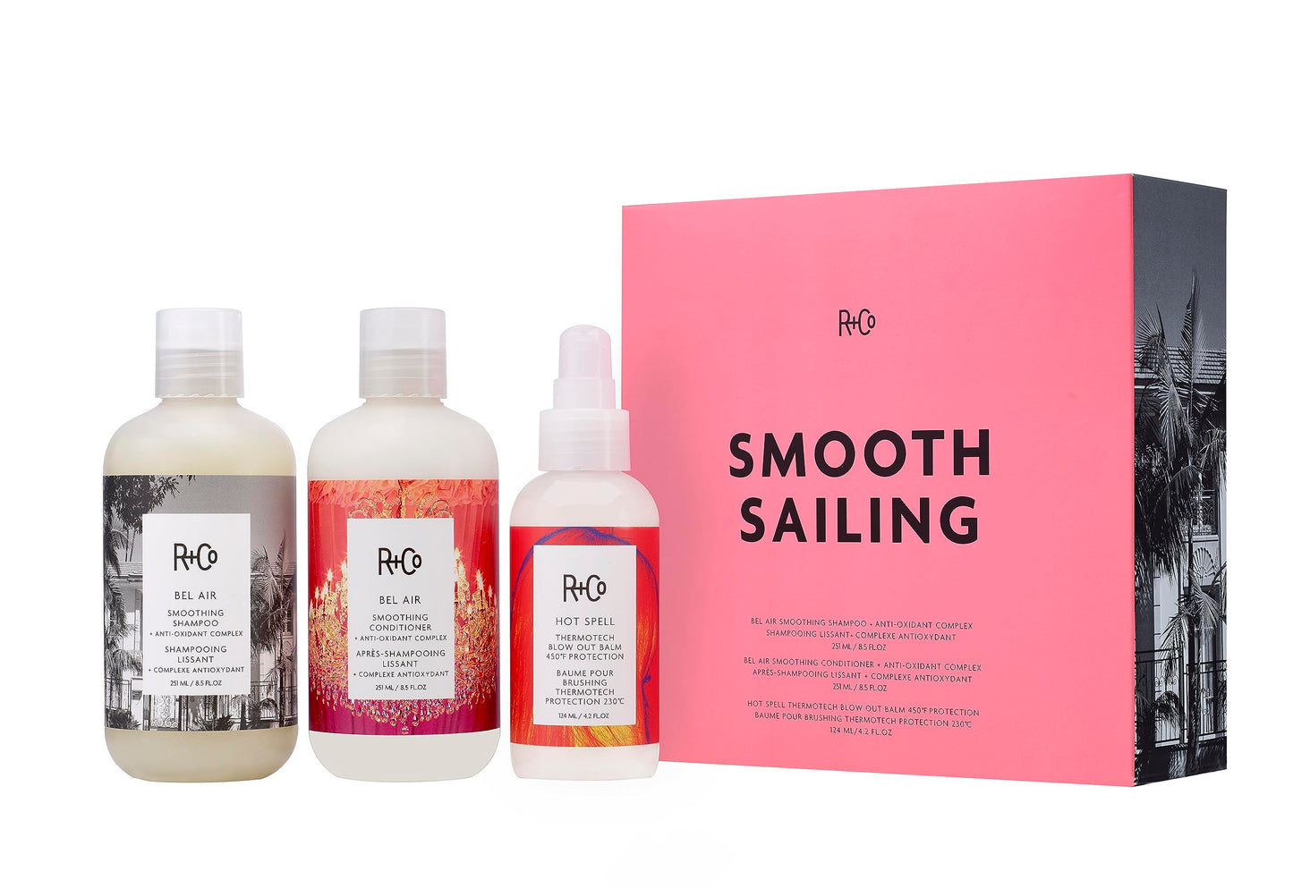R+Co Smooth Sailing Kit | Smoothing + Nourishing + Moisturizing Hair Kit | Vegan + Cruelty-Free | 21.2 Oz Beauty & Personal Care R+Co