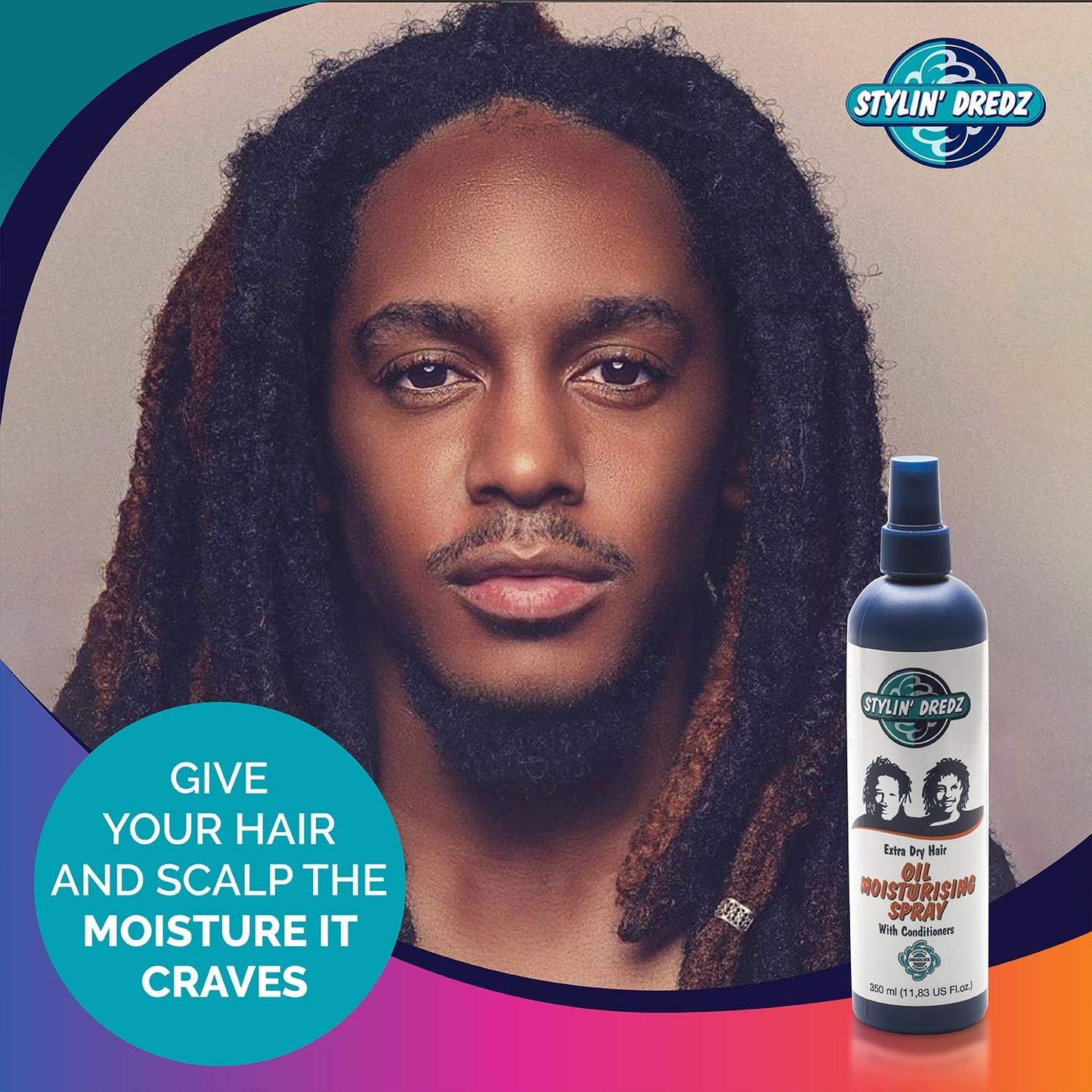 Stylin Dredz Moisture Splash Conditioning Braid Spray and Dreadlock Moisturizer Spray - 350 ml Single Beauty & Personal Care Stylin Dredz