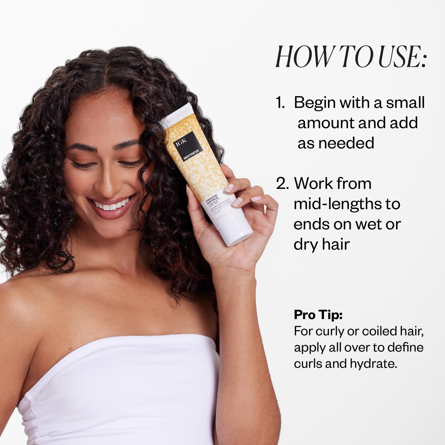 IGK MISTRESS Hydrating Hair Balm | Lightweight + Frizz Control + Shine | Vegan + Cruelty Free | 5 Oz Beauty & Personal Care IGK