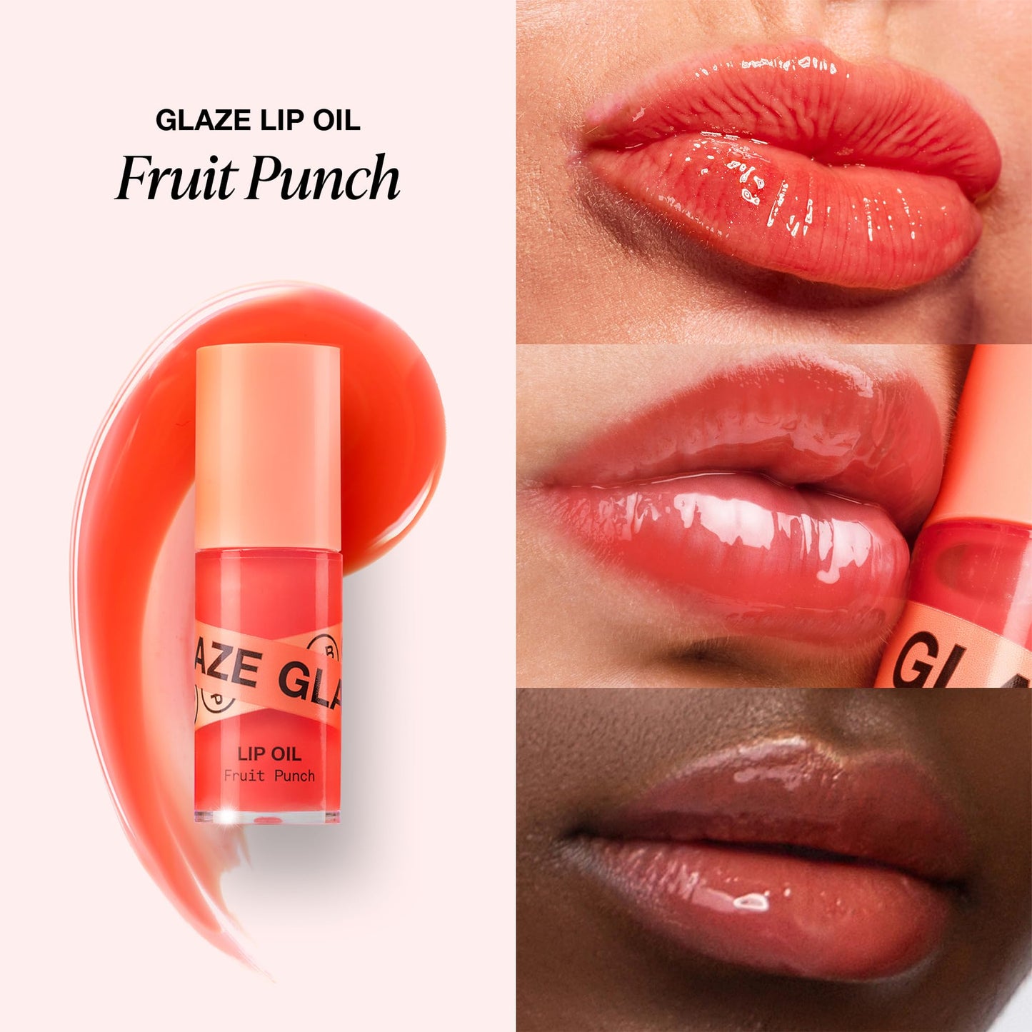 INNBEAUTY Project Glaze Lip Oil Fruit Punch, Hydrating Vegan Lip Oil Gloss Hybrid, 0.2 OZ Beauty & Personal Care Innbeauty Project