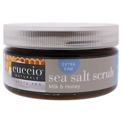 Cuccio Naturale Sea Salt Scrub - Extra Fine - Gently Exfoliates To Remove Dead Skin Cells - Leaves Skin Supple, Radiant And Youthful Looking - Paraben Beauty & Personal Care Cuccio