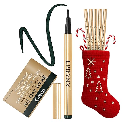 Liquid Eyeliner - Hypoallergenic Eyeliner with Fine Brush Tip, Long-Lasting Waterproof Eye Liner - Cruelty-Free, Vegan, Hypoallergenic, Gluten-Free Beauty & Personal Care EPILYNX
