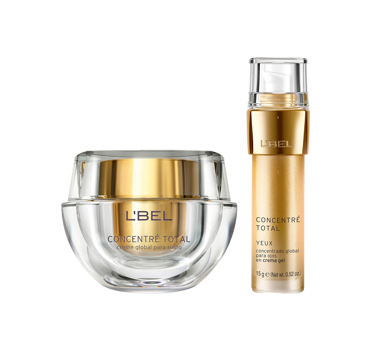 L'Bel Concentre Total Global Facial Concentrated Cream 1.7oz and Yeux Eye Global Concentrated Gel Cream 0.52 oz. Beauty & Personal Care L'Bel