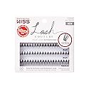 KISS Lash Couture Faux Mink Lash Extensions, Style 'Venus', Exclusive Flat-Band Technology, Short & Medium Length, 60 Individual Lash Clusters, Glue Beauty & Personal Care KISS