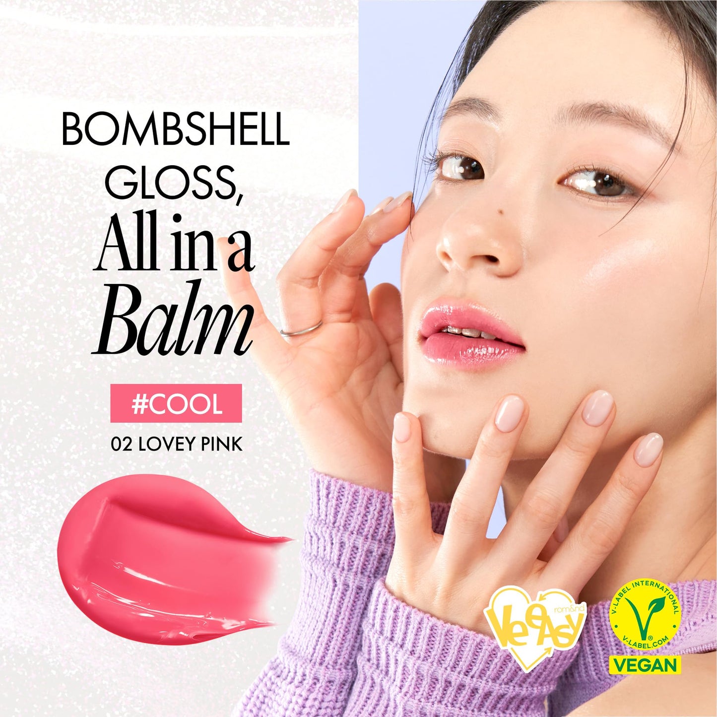 Glasting Melting Balm - High-Shine, Hydrating Tinted Lip Balm - Buildable Gloss & Vegan Formula - Korean Glossy Lip Balm with Shea Butter 0.12 oz (#02 Beauty and Personal Care rom&nd