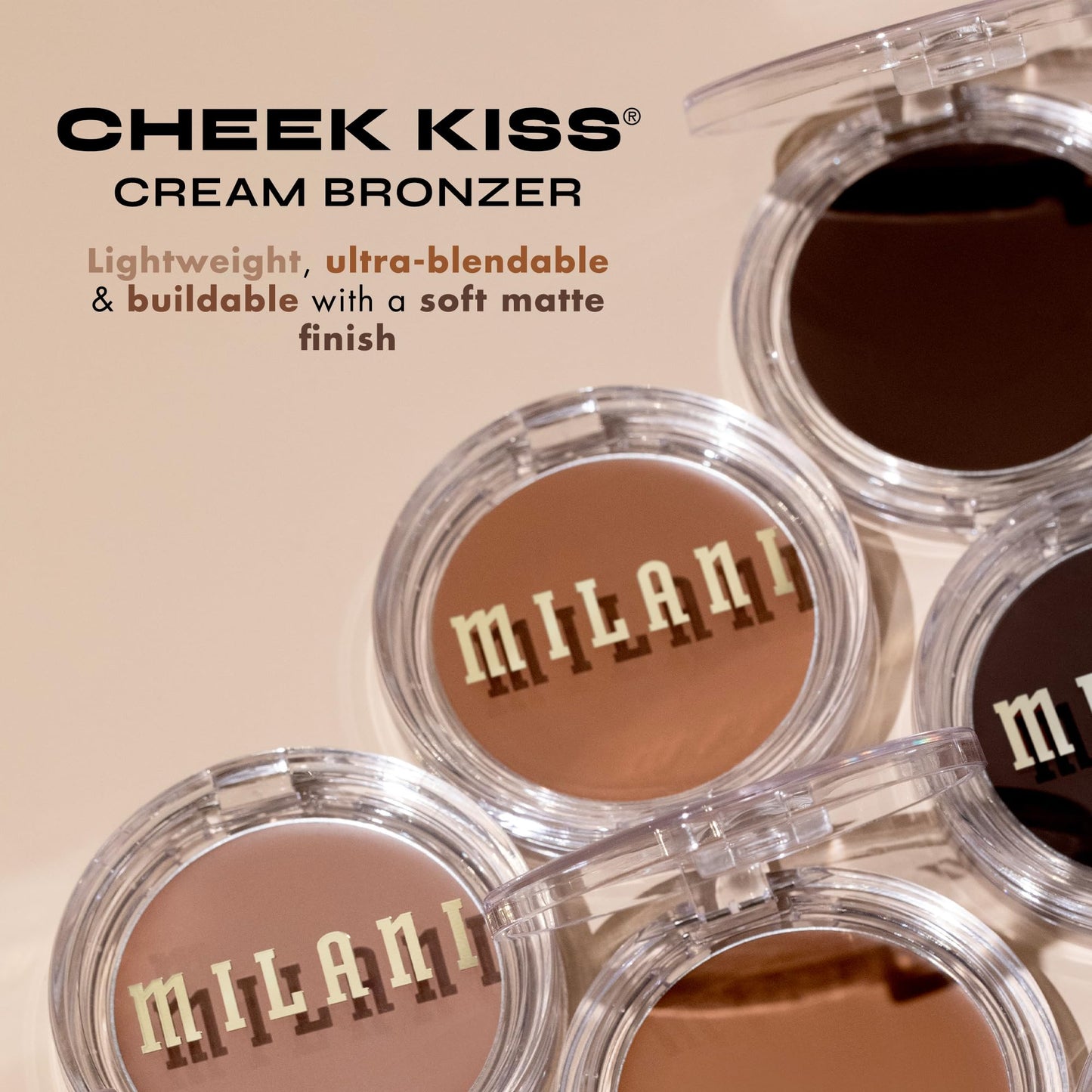 Milani Cheek Kiss Cream Bronzer, 120 - Spilling Tea, Vegan & Cruelty-Free, Made in Korea, Lightweight Glow, Soft Matte Finish Beauty & Personal Care Milani