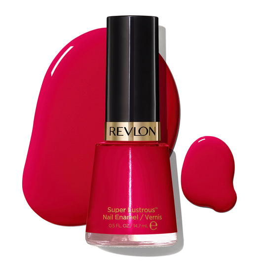 Revlon Super Lustrous Nail Polish, Chip-Resistant & Longwear Formula, High Shine Finish, 680 Revlon Red, 0.5 fl oz Beauty & Personal Care REVLON