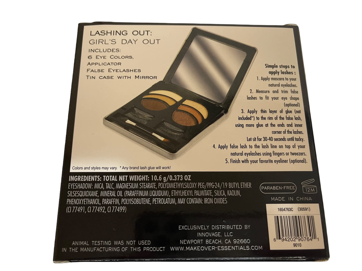 Makeover Essentials Lashing Out Girls Day out Eyeshadow &1 Pair Eyelash Beauty & Personal Care KNKA