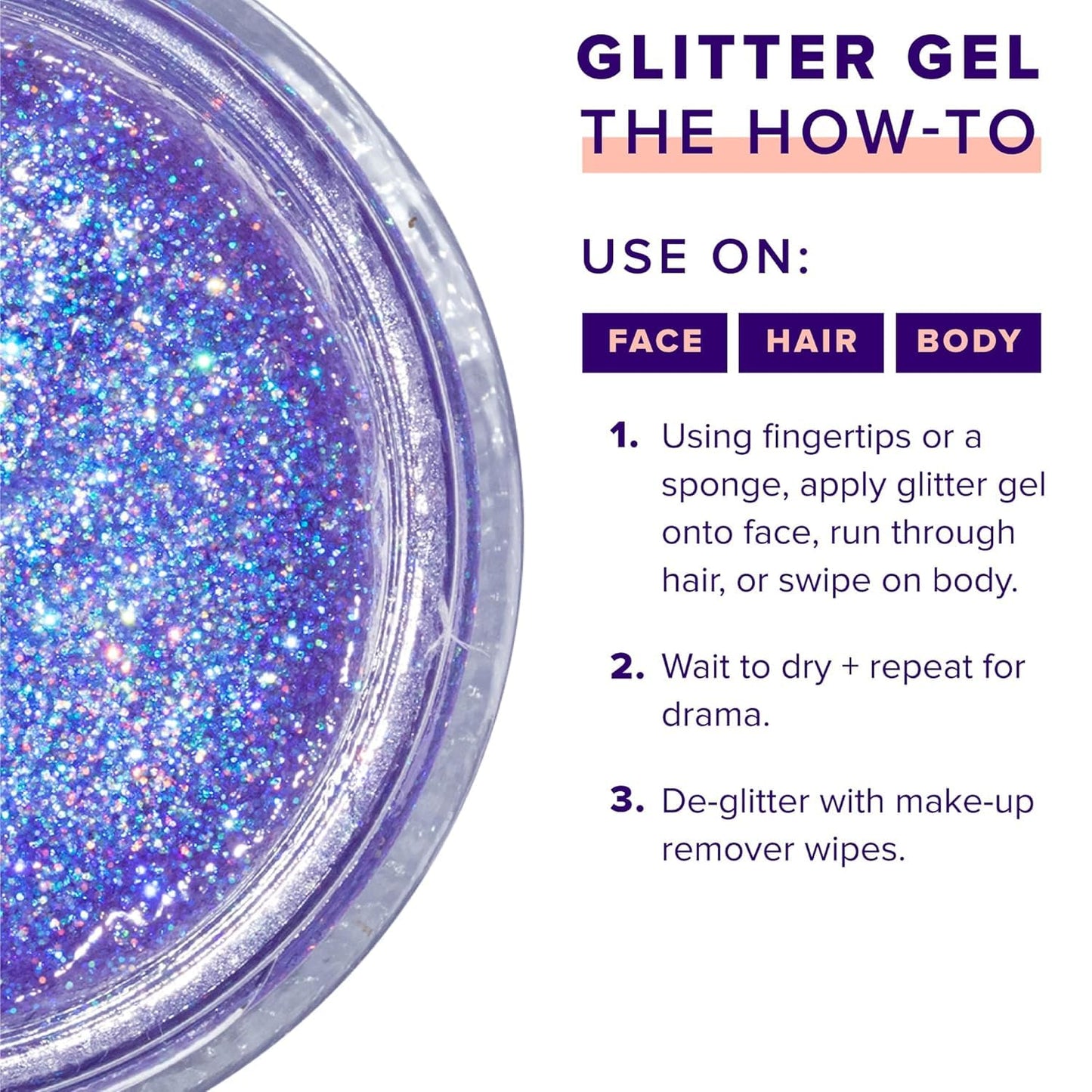 UNICORN SNOT Holographic Face Glitter & Body Glitter Gel | Hair Glitter, Vegan & Cruelty-Free, 1.7 oz 3-Pack (Flamingo/UV/Bling) Beauty & Personal Care UNICORN SNOT