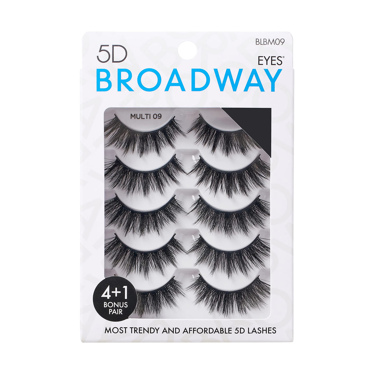 Broadway Eyes Strip False Eyelashes Multipack Fake Eyelashes Natural to Dramatic Look Lash Set 5 Pairs (09) Beauty & Personal Care Broadway Eyes