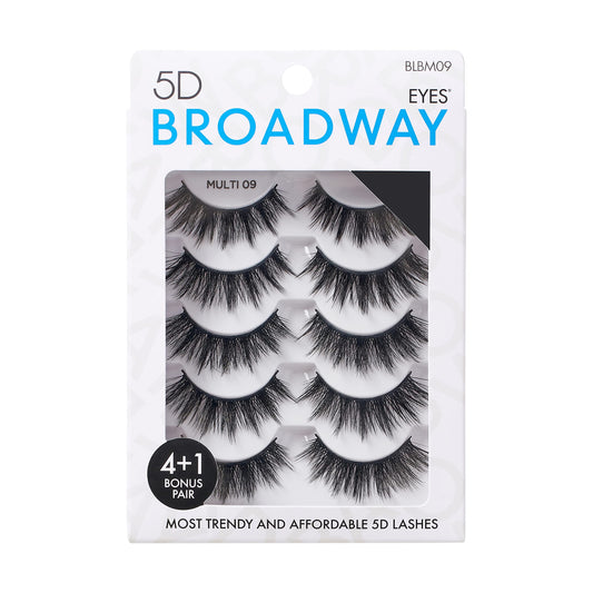 Broadway Eyes Strip False Eyelashes Multipack Fake Eyelashes Natural to Dramatic Look Lash Set 5 Pairs (09) Beauty & Personal Care Broadway Eyes