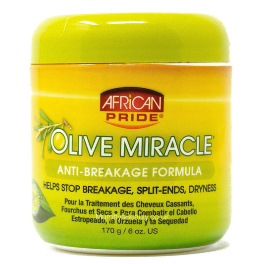 African Pride Olive Miracle Anti-Breakage Creme 6oz Jar Beauty & Personal Care African Pride