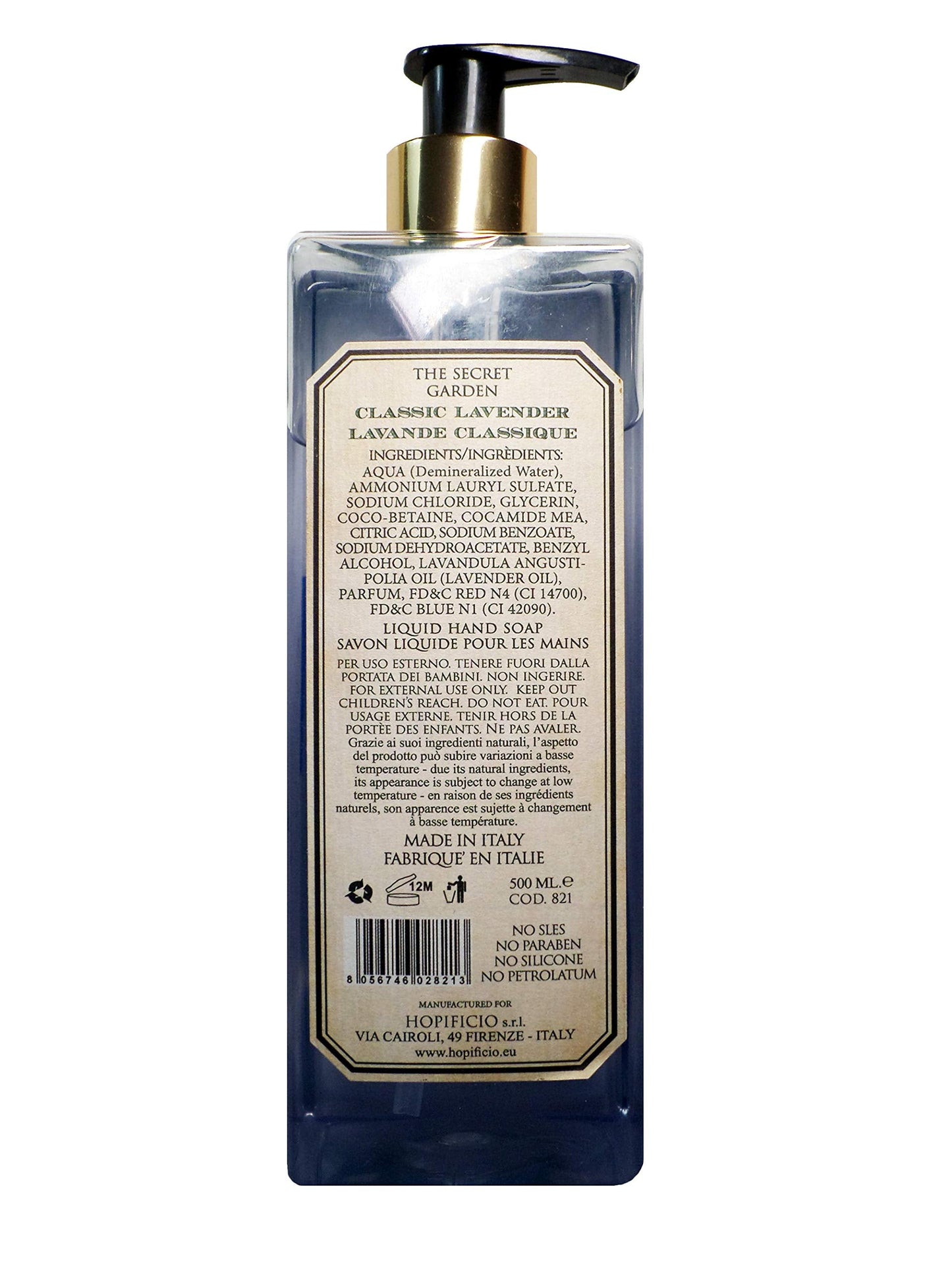 Hopificio - The Secret Garden “Classic Lavender” Finest Liquid Soap - 16.9 fl. Oz Beauty & Personal Care Hopificio