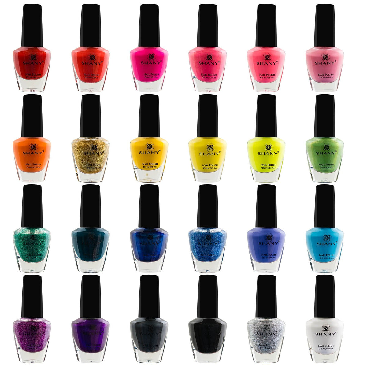 SHANY Cosmopolitan DIY Nail Polish set - Nail Lacquer Quick Dry, Full Size, Vibrant, Colorful, Trendy, Glitter, Glossy, Metallic, Matte Nail Art Nail Beauty & Personal Care SHANY