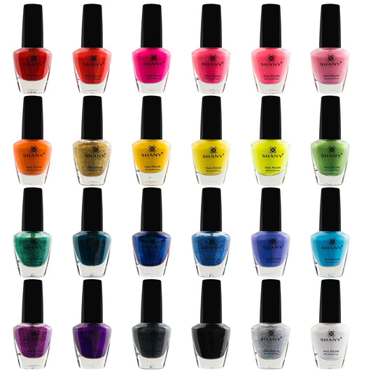 SHANY Cosmopolitan DIY Nail Polish set - Nail Lacquer Quick Dry, Full Size, Vibrant, Colorful, Trendy, Glitter, Glossy, Metallic, Matte Nail Art Nail Beauty & Personal Care SHANY