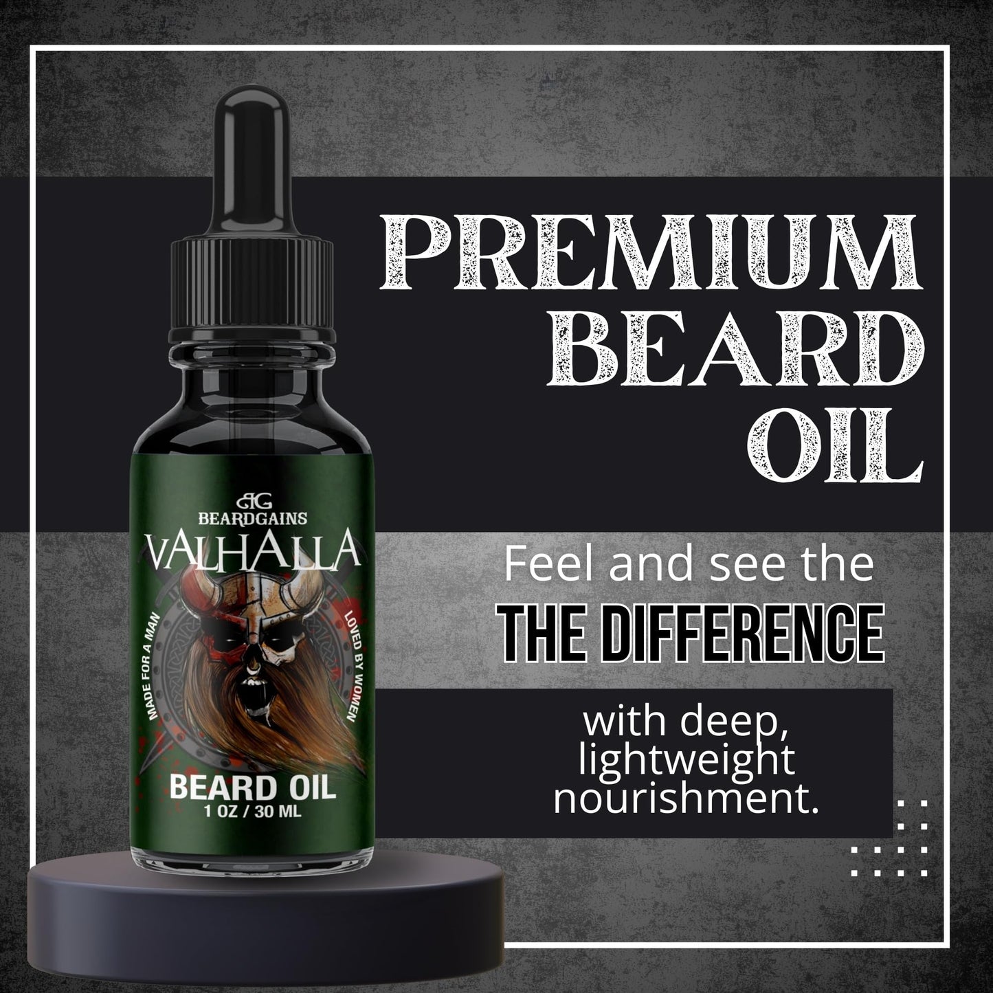 Beard Gains Beard Oil for Men - Organic Beard Growth Oil, Moisturizer & Conditioner, Softens & Strengthens Facial Hair, Reduces Itch, Promotes Healthy Beauty and Personal Care Beard Gains