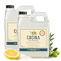Cucina Fruits & Passion Hand Soap Refill, Sea Salt & Amalfi Lemon, 33.8 fl oz (1L) Each, 2-Pack, Biodegradable Liquid Hand Soap with Olive Oil Beauty & Personal Care Cucina