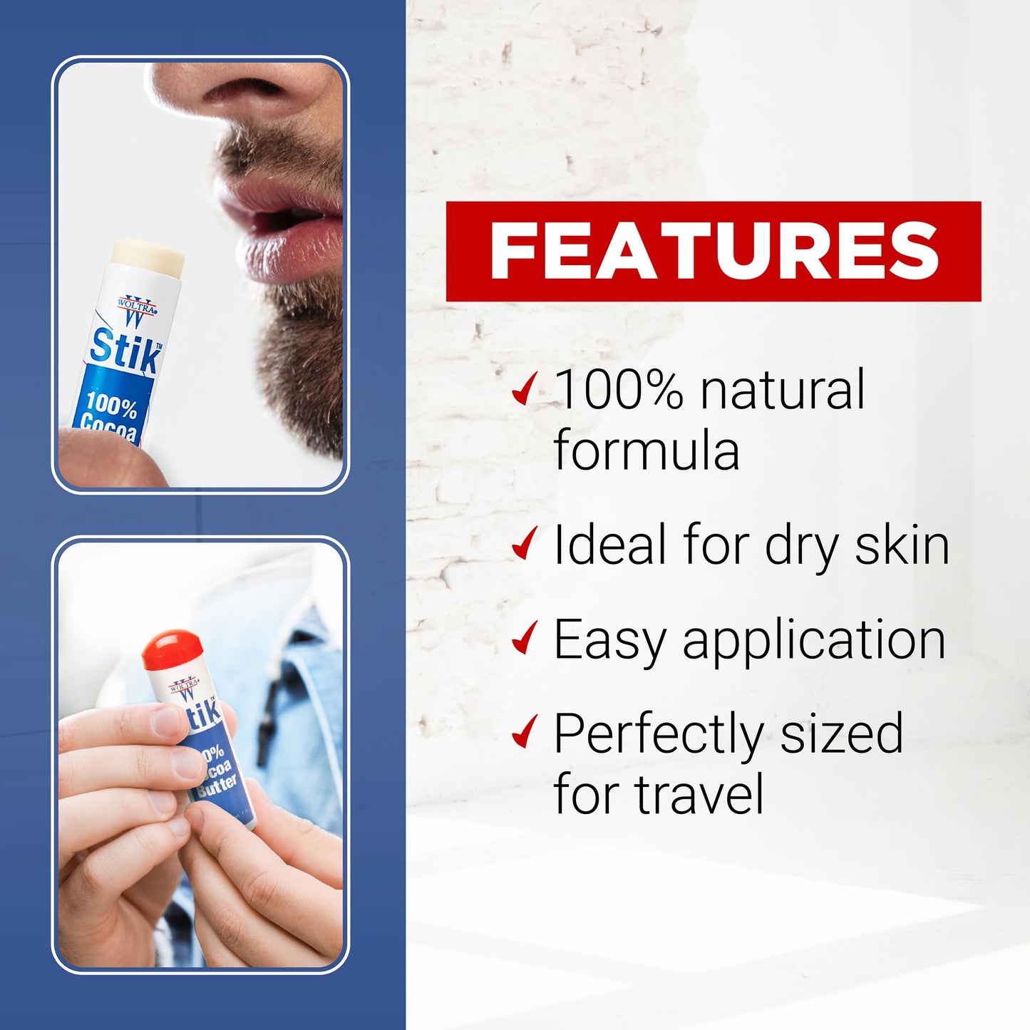 Clubman Woltra 100% Cocoa Butter Stik, 1 oz Beauty & Personal Care Clubman
