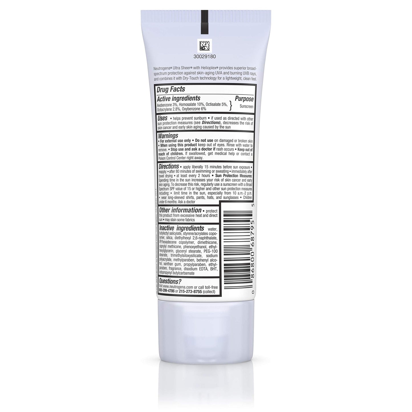 Neutrogena Ultra Sheer Dry-Touch Water Resistant and Non-Greasy Sunscreen Lotion with Broad Spectrum SPF 45, 3 fl. oz Beauty & Personal Care Neutrogena