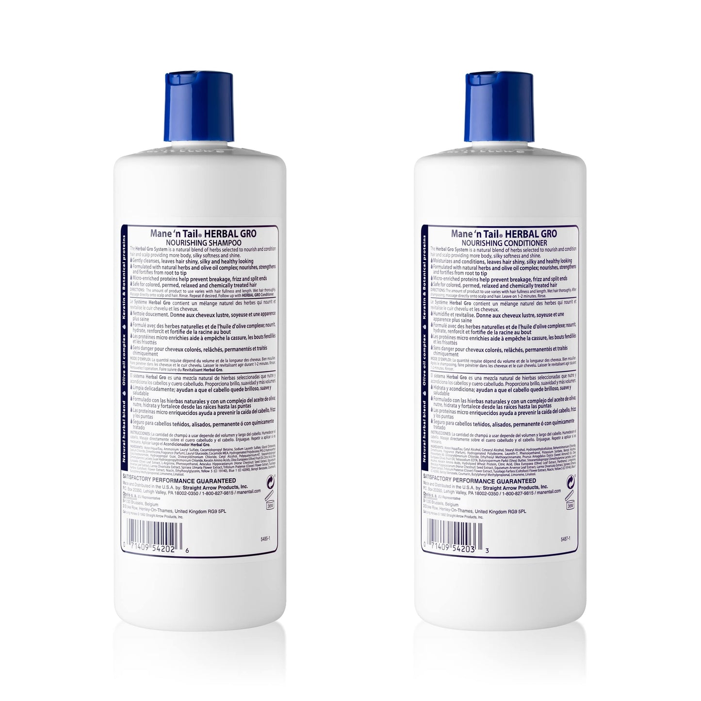 Herbal-Gro Shampoo 27.05oz & Conditioner 27.05oz Beauty & Personal Care Mane 'n Tail