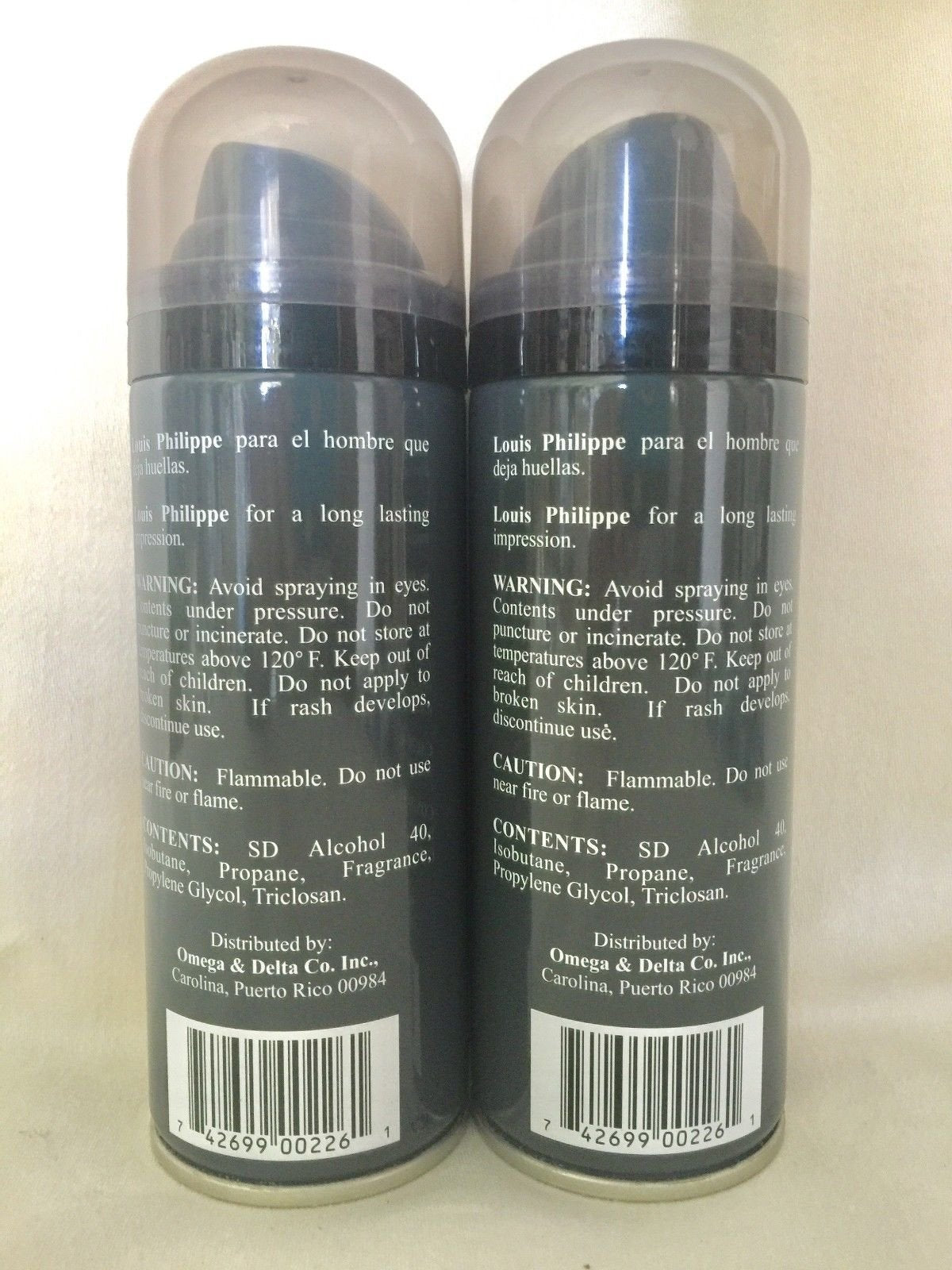2 Louis Philippe Deodorant Spray Noir 4 fl oz Aerosol New Free Shipping Beauty and Personal Care LOUIS PHILIPPE