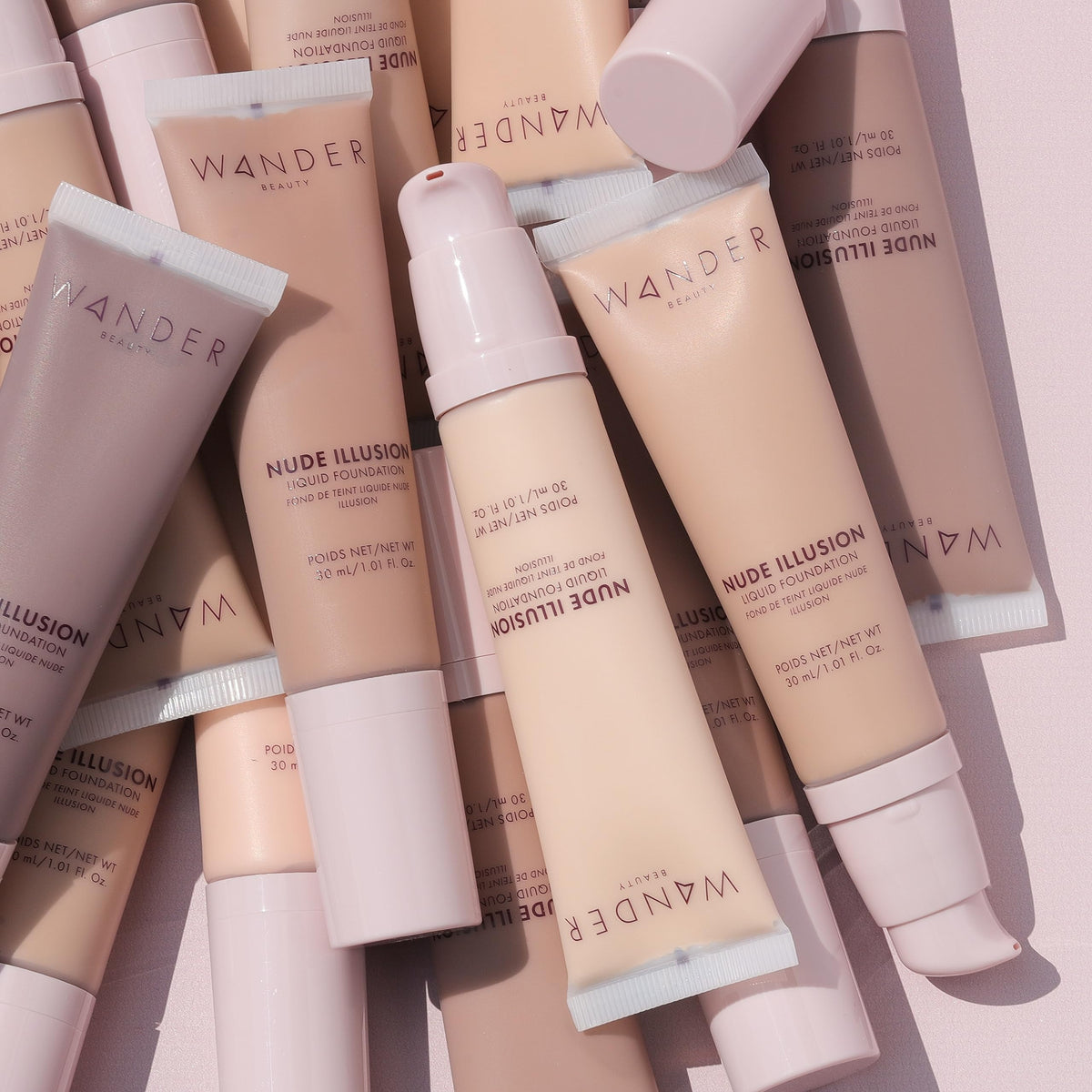 Wander Beauty Nude Illusion Liquid Foundation - Rich Deep - Medium to Full Coverage Foundation - Natural Makeup with Vitamin E & Macadamia - Nude Skin