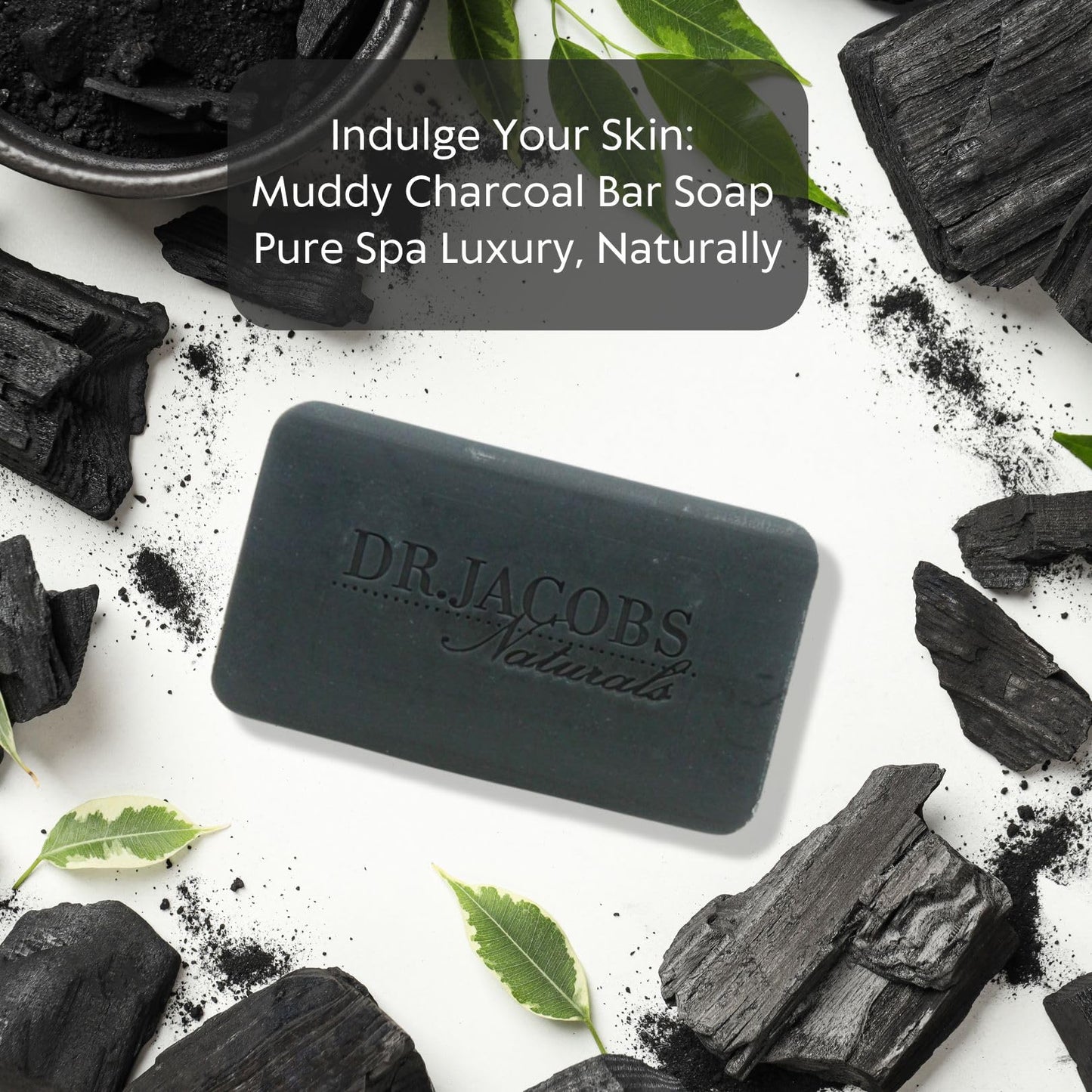 Dr Jacobs Naturals, Triple Milled Loofah Exfoliating Castile Bar Soap (Pack of 6) - Free of Parabens, Sulfates, Synthetics, Gltuen and GMO (Muddy Beauty & Personal Care DR.JACOBS NATURALS