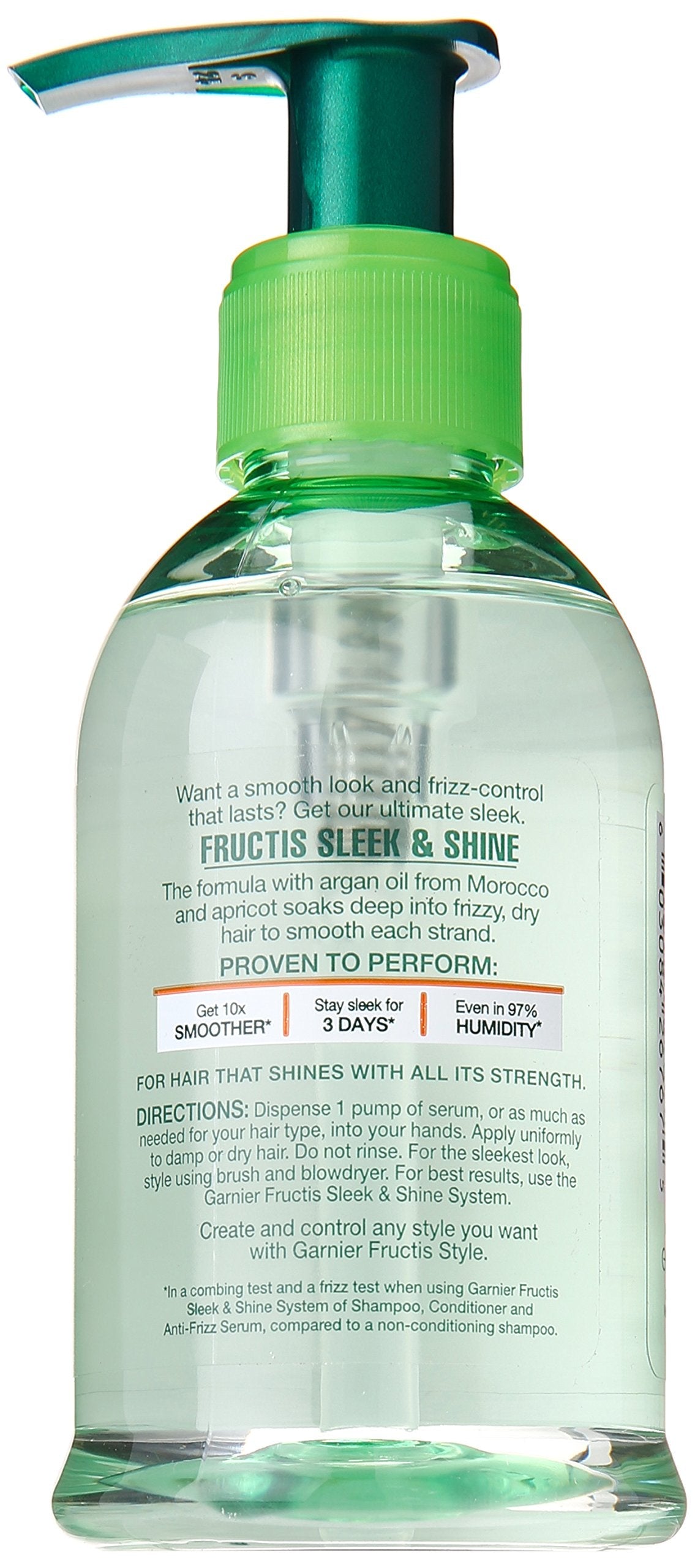 Garnier Fructis Sleek & Shine Anti-Frizz Serum, Frizzy, Dry, Unmanageable Hair, 5.1 fl. oz. Beauty & Personal Care Garnier