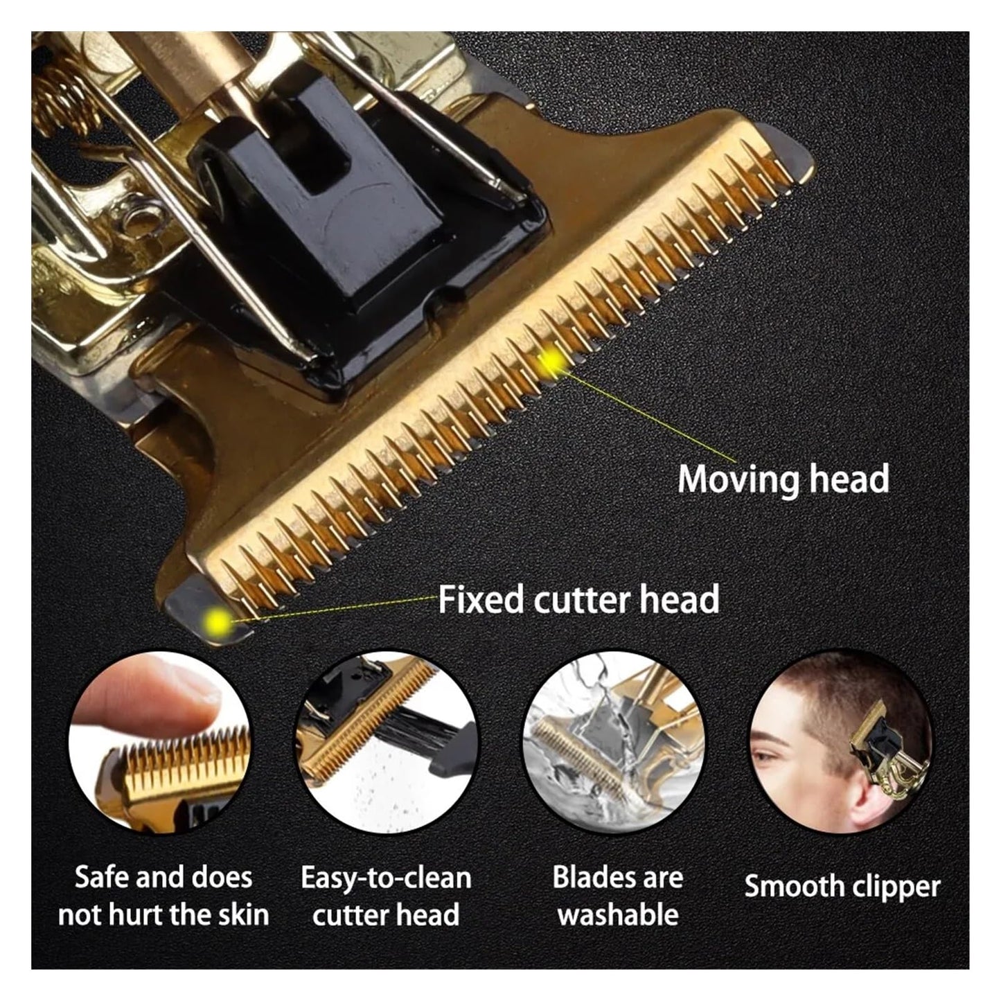 Razors Vintage T9 Electric Hair Clipper Hair Cutting Machine Professional Men Electric Shaver Rechargeable Trimmer for Men(Digital Display-28) Beauty and Personal Care EWKYLSEM