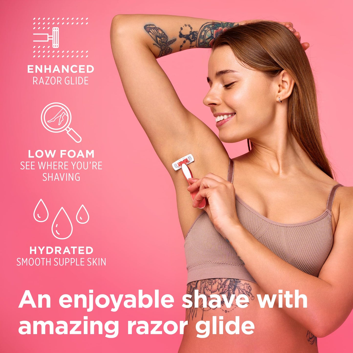 Queen of Ooh la la! Moisturising Women’s Shave Gel for Sensitive Skin, Low Foam Precision Shaving Cream for Legs, Underarms & Bikini, Coconut Beauty and Personal Care QuEeN of