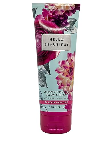 Bath & Body Works Hello Beautiful Ultra Shea Cream - 8 Fl Oz Moisturizer for All Skin Types Beauty & Personal Care Bath & Body Works