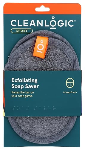 CleanLogic Sport Exfoliating Soap Saver, Certified Organic, 1 Each (Pack of 6) Beauty & Personal Care Cleanlogic