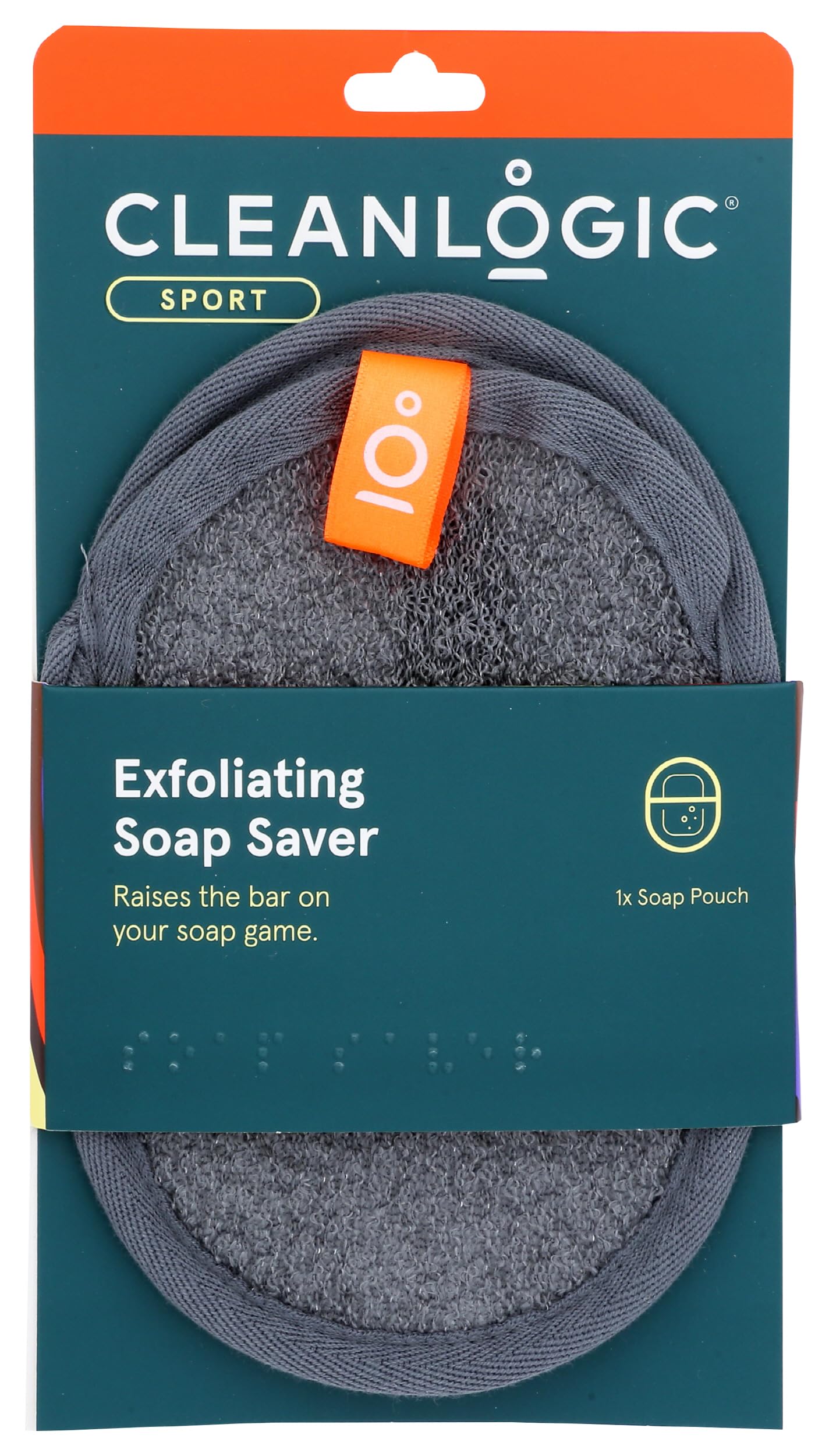 CleanLogic Sport Exfoliating Soap Saver, Certified Organic, 1 Each (Pack of 6) Beauty & Personal Care Cleanlogic