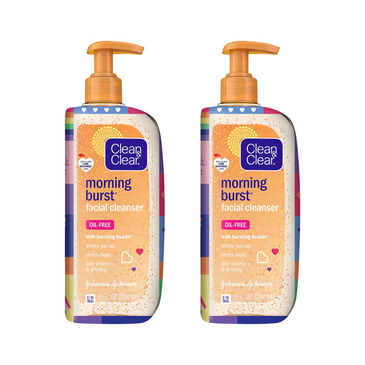 Clean & Clear Morning Burst Oil-Free Facial Cleanser, Brightening Vitamin C & Ginseng, Daily Face Wash, Hypoallergenic, Special Care with Pride Beauty & Personal Care Clean & Clear