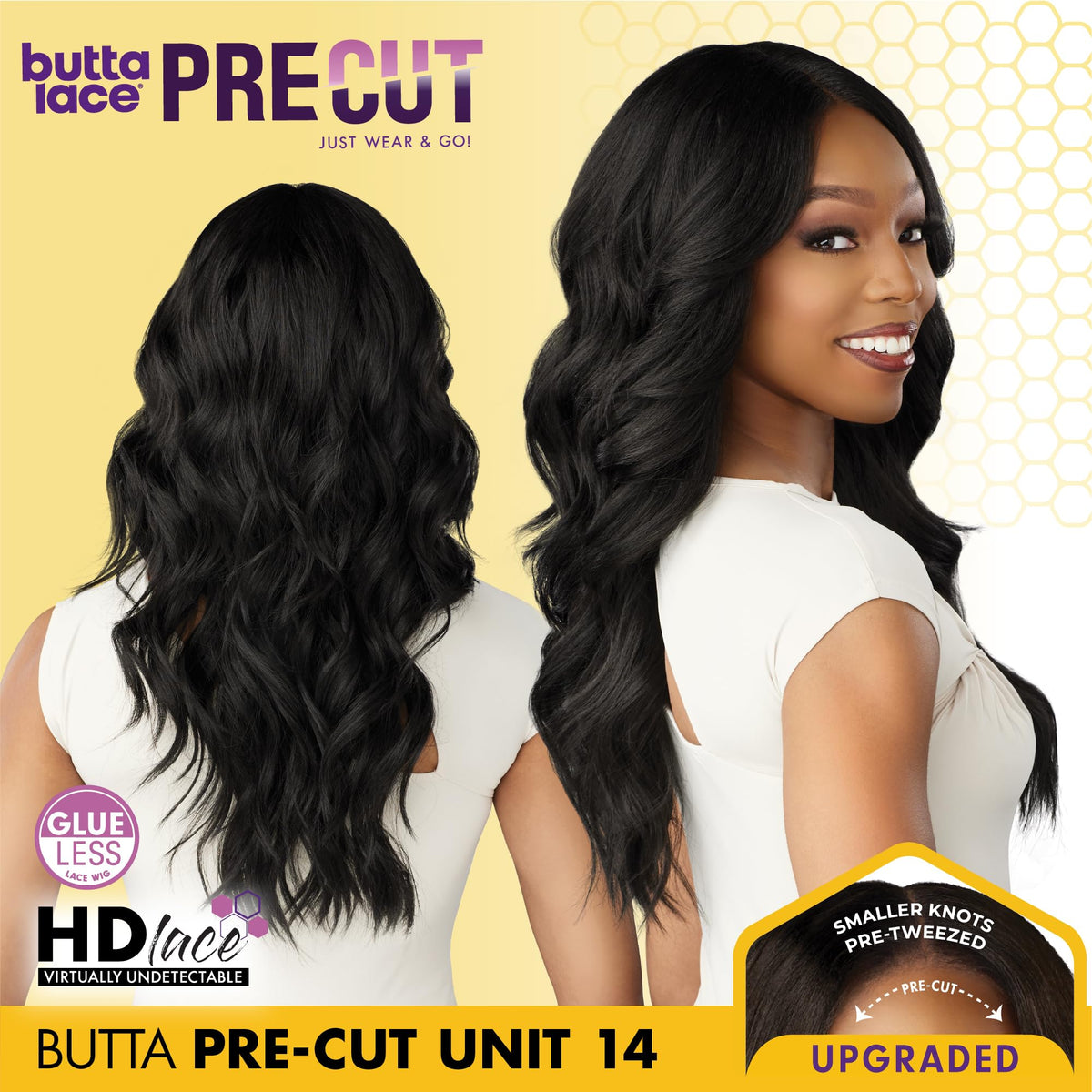 Sensationnel Butta Lace Precut Wig-Unit 14, BALAYAGEPLATINUM
