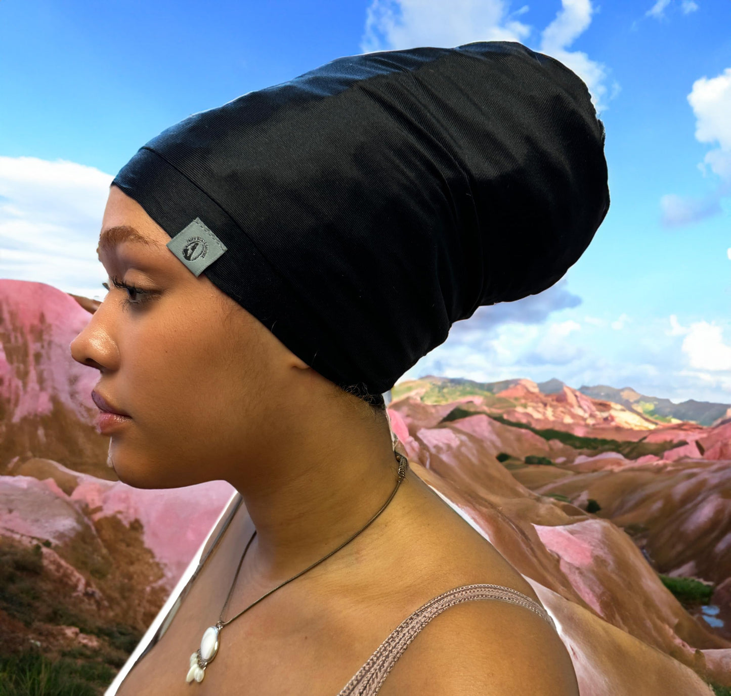 Fairy Black Mother Dreadlocks Satin Locs Bonnet Cap for Men and Women(Black, Large) Beauty and Personal Care My Fairy Black Mother