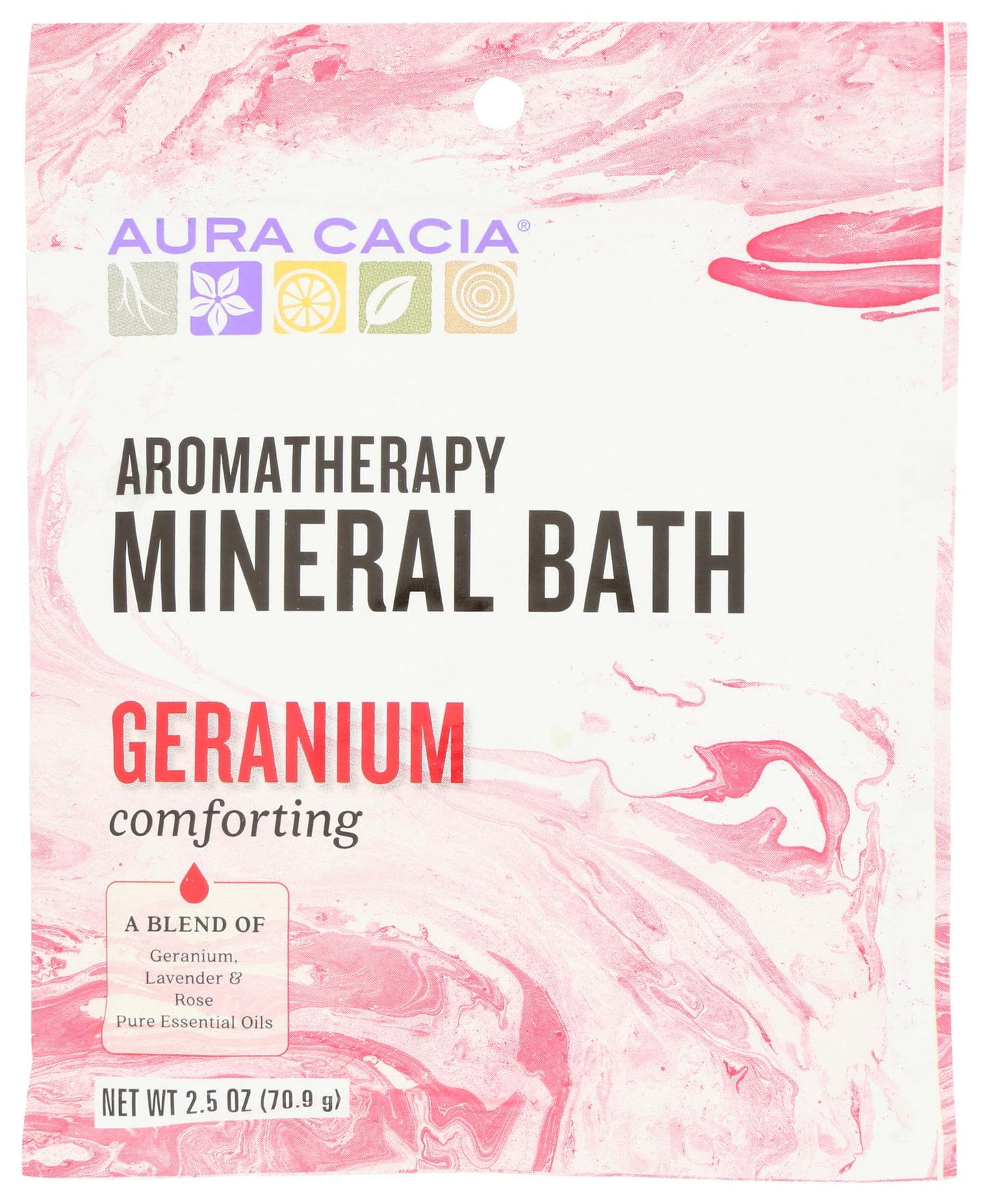 Aura Cacia, Mineral Bath Comforting Geranium, 2.5 Ounce Beauty and Personal Care Aura Cacia