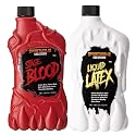 Spooktacular Creations 18 oz Liquid Latex & 18 oz Halloween Blood Bottle Fake Blood Stage Blood for Halloween Costume, Zombie and Monster Makeup Beauty & Personal Care Spooktacular Creations