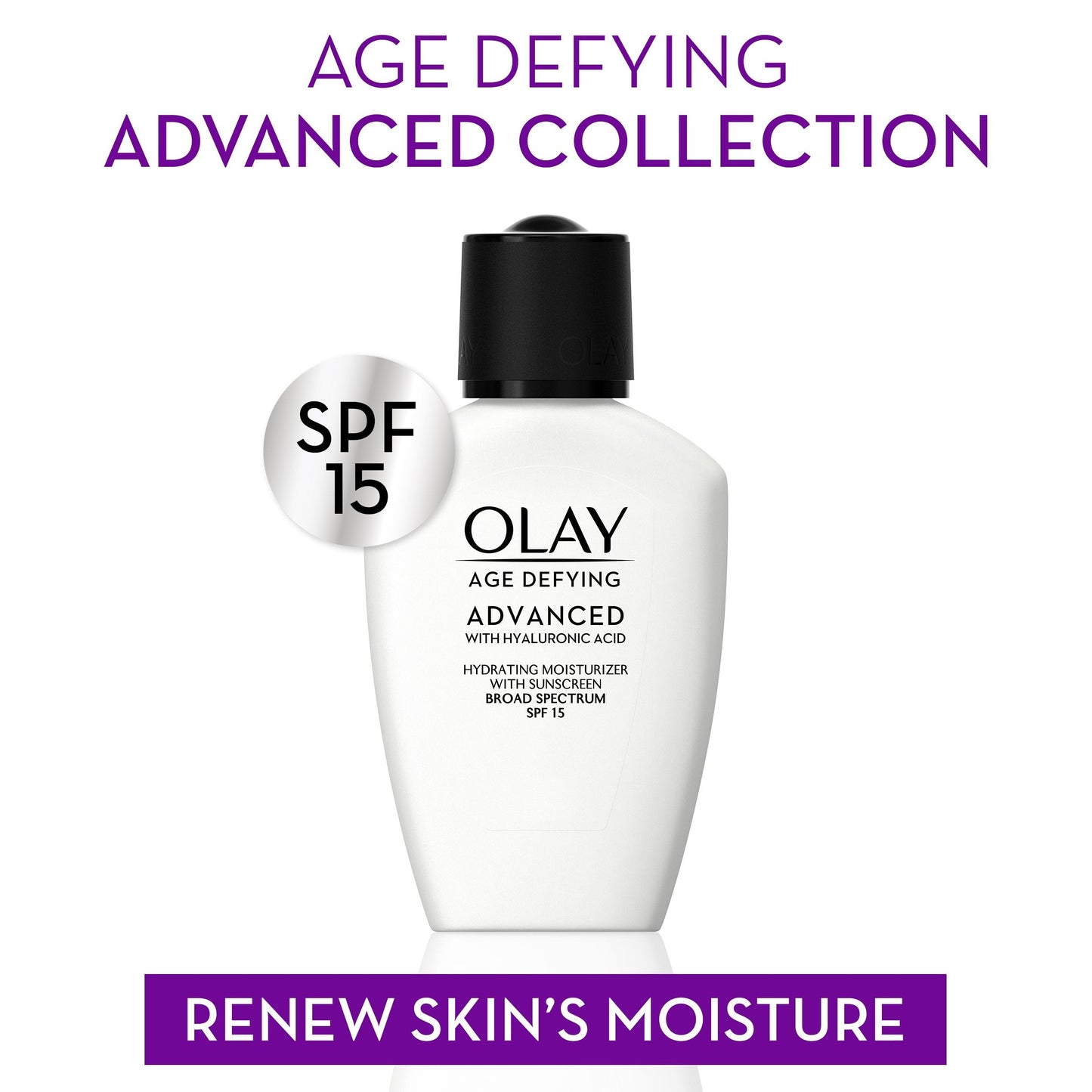 Olay Age Defying Advanced with Hyaluronic Acid Hydrating Moisturizer Spf 15, 3.4 Fluid Ounce Beauty & Personal Care Olay